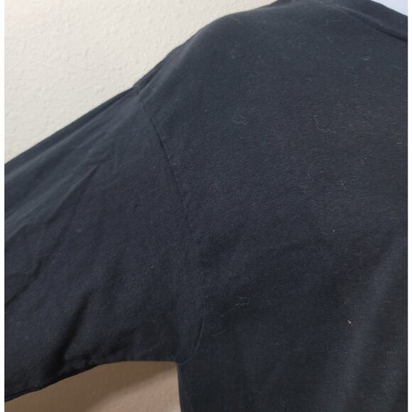 Gildan Black Red Crimson Tide Love Graphic Shirt XL Lightweight Stretch Soft - Picture 2 of 5